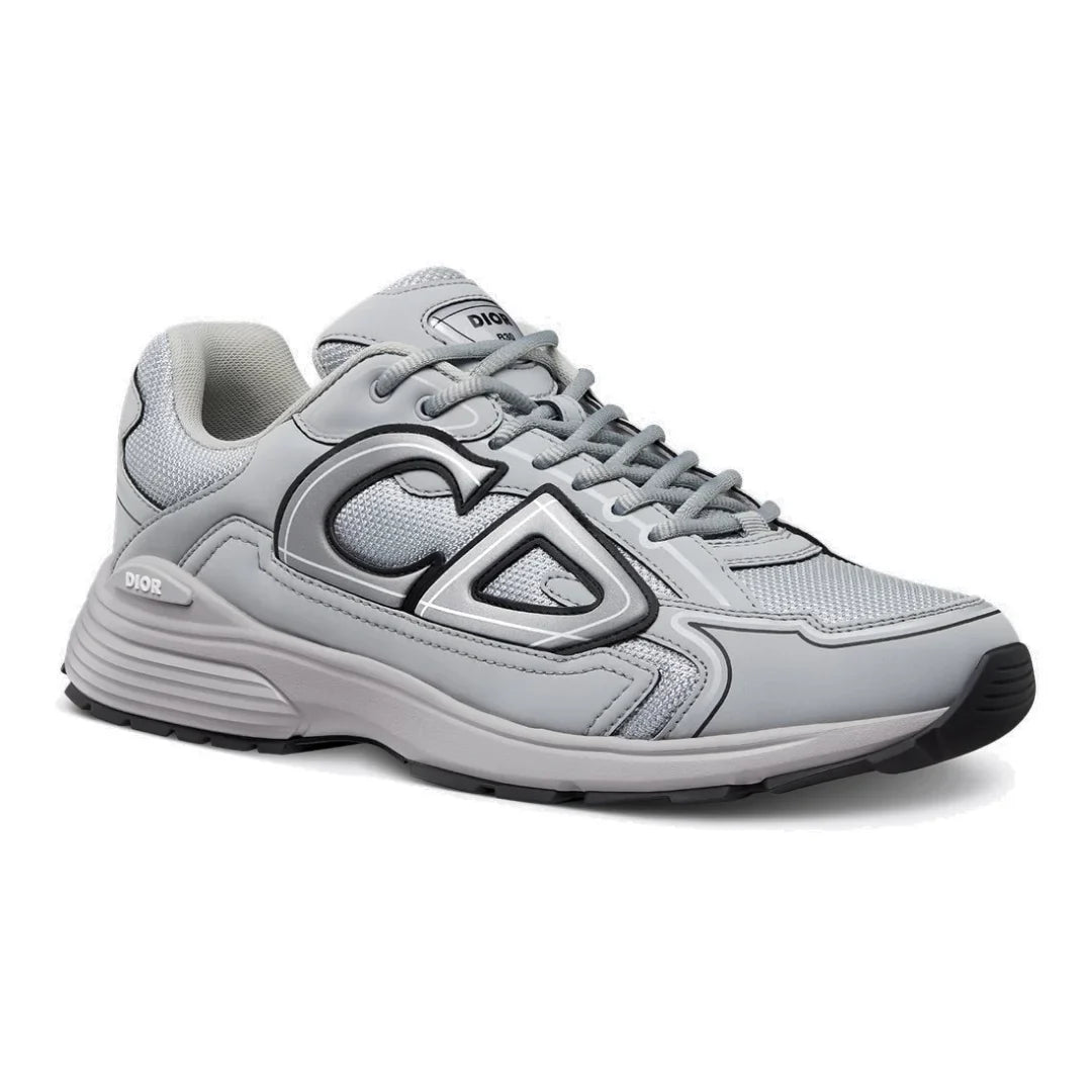 Dior B30 Grey Mesh Technischer Stoff Sneaker Herren Laufschuh Sportlich Elegant Komfortabel