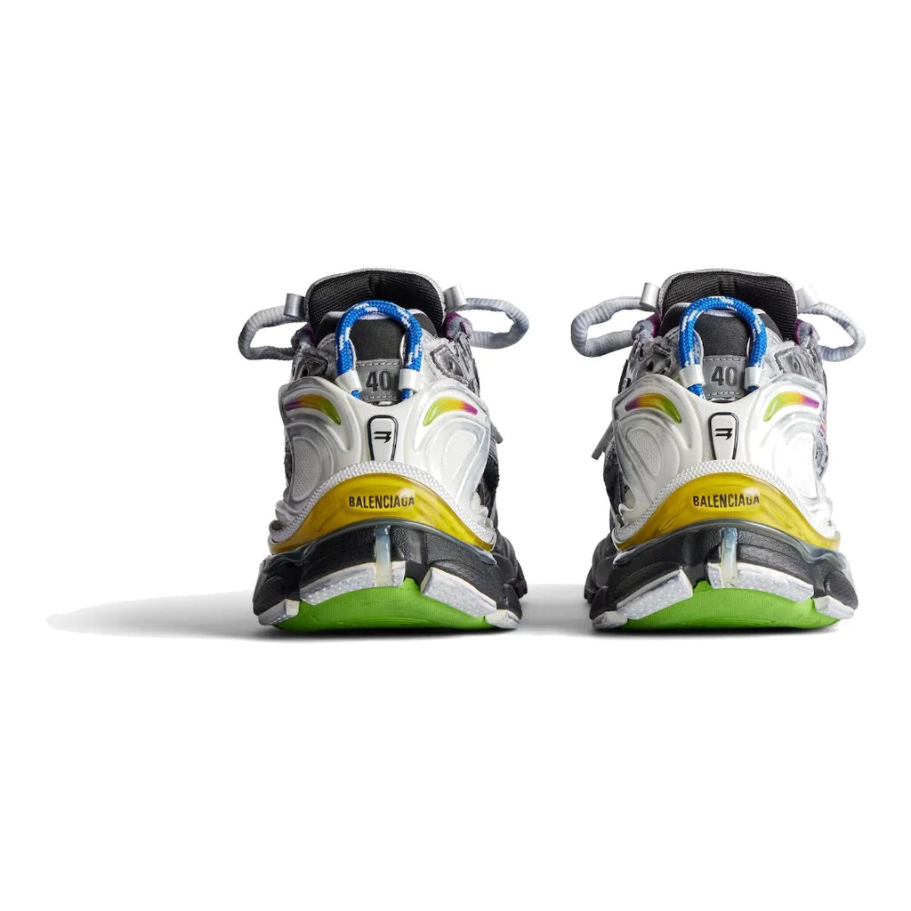 Balenciaga Runner Multicolor Sneakers: Stylische Mesh-Nylon-Schuhe mit Used-Look & Marken-Details