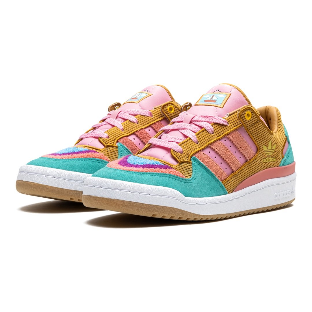 Adidas Forum Low CL "Simpsons Wohnzimmer" Kult-Sneaker – Detailreiches Sammlerstück