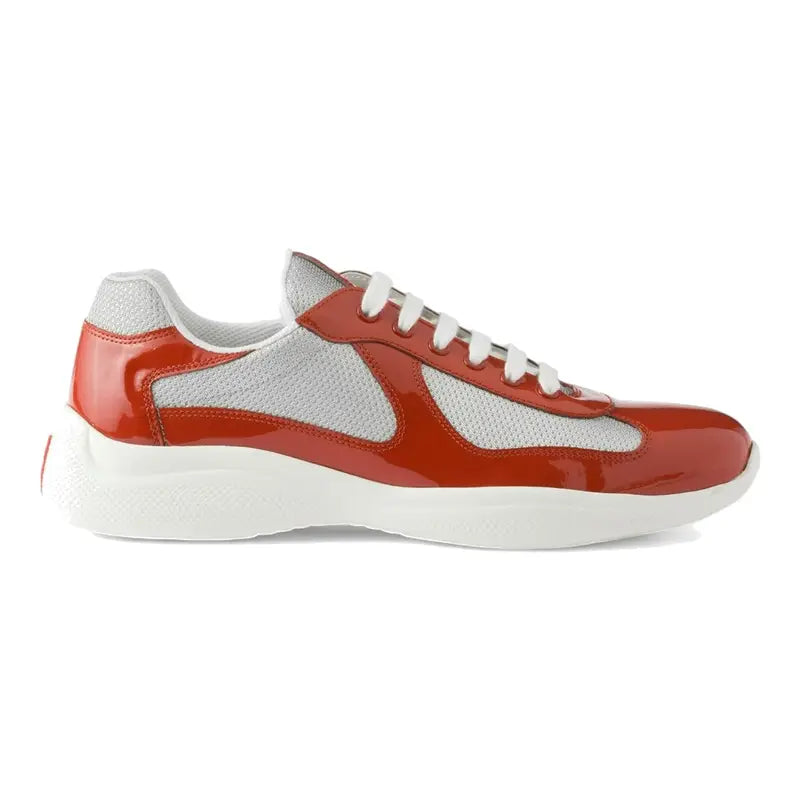 Prada America's Cup Kupfer Silber Sneaker – Ikonischer Luxusschuh für Stilbewusste