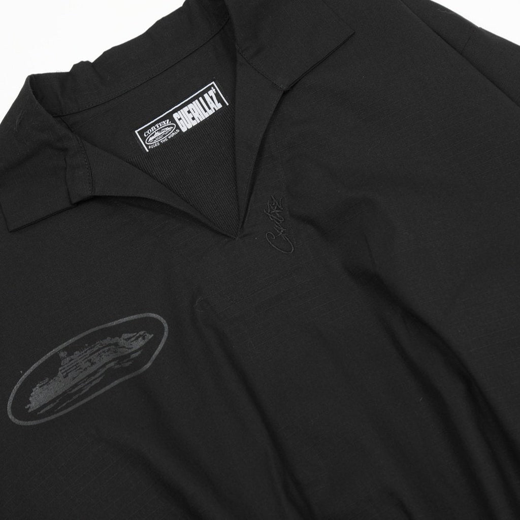 Exklusive Corteiz Schwarze Streetwear Jacke: Urbaner Stil, Limitierte Auflage für Rebellen