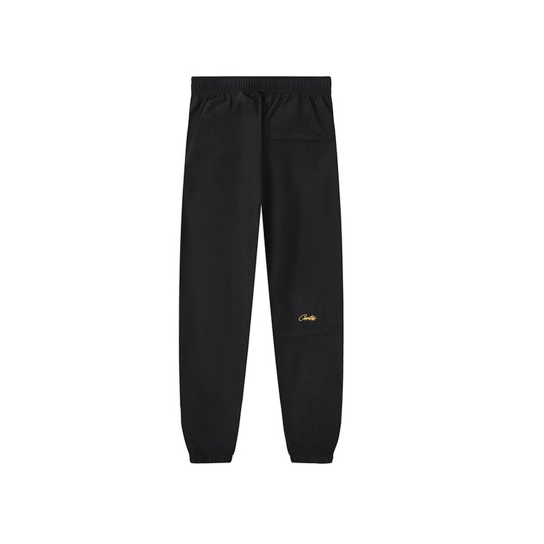 Corteiz Schwarzer Gelber Trainingsanzug Set – Stilvoller Streetwear Freizeitanzug für Herren