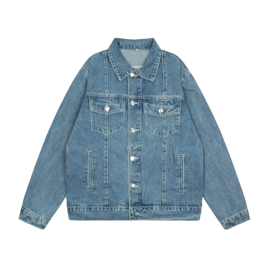 Corteiz Blaues Denim Set: Stylische Jacke & Jeans für Exklusiven Streetwear Look