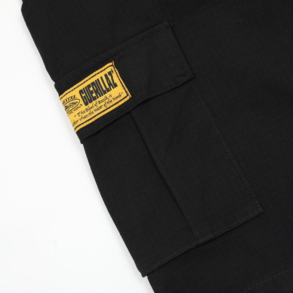 Corteiz Schwarze Cargo Shorts für Herren – Robust, Stylisch, Outdoor-Bereit