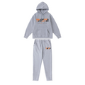 Trapstar Decoded Grau Orange Chenille Trainingsanzug – Ultimativer Streetwear Komfort Set