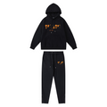 Trapstar Chenille Decoded Trainingsanzug Schwarz Orange – Stylisch, Bequem, Exklusiv